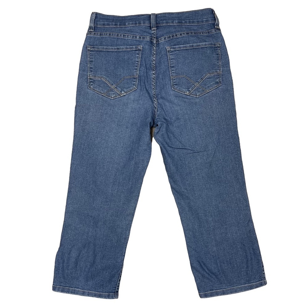 NYDJ Denim Jeans Women's Crop Lift Tuck Technology Medium Wash Size 8 - Picture 3 of 13